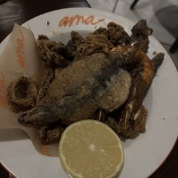 Fried seafood