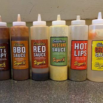 Sugar's Ribs - Tons of sauce choices. - Barbeque Near Me - Chattanooga, Tennessee Sugar's Ribs - Tons of sauce choices. - Barbeque Near Me - Chattanooga, Tennessee