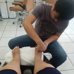 Best worker here! He's my favorite. He will TAKE CARE of your nails!