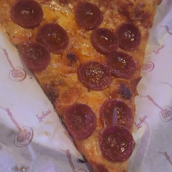 Luchini Italian Restaurant - Pepperoni pizza by the slice.... perfect for a foodie's quick fix. Located in side the MGM Grand Hotel & Casino - Italian Near Me - Las Vegas, Nevada Luchini Italian Restaurant - Pepperoni pizza by the slice.... perfect for a foodie's quick fix. Located in side the MGM Grand Hotel & Casino - Italian Near Me - Las Vegas, Nevada