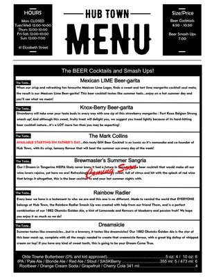Menu photo 3 Hubtown Brewing Okotoks, AB