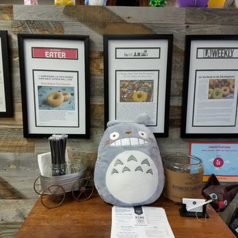 Ring Donuts - An area with articles and then beneath Totoro you'll find Japanese magazines and books to read/look at - Donuts Near Me - Los Angeles, California Ring Donuts - An area with articles and then beneath Totoro you'll find Japanese magazines and books to read/look at - Donuts Near Me - Los Angeles, California