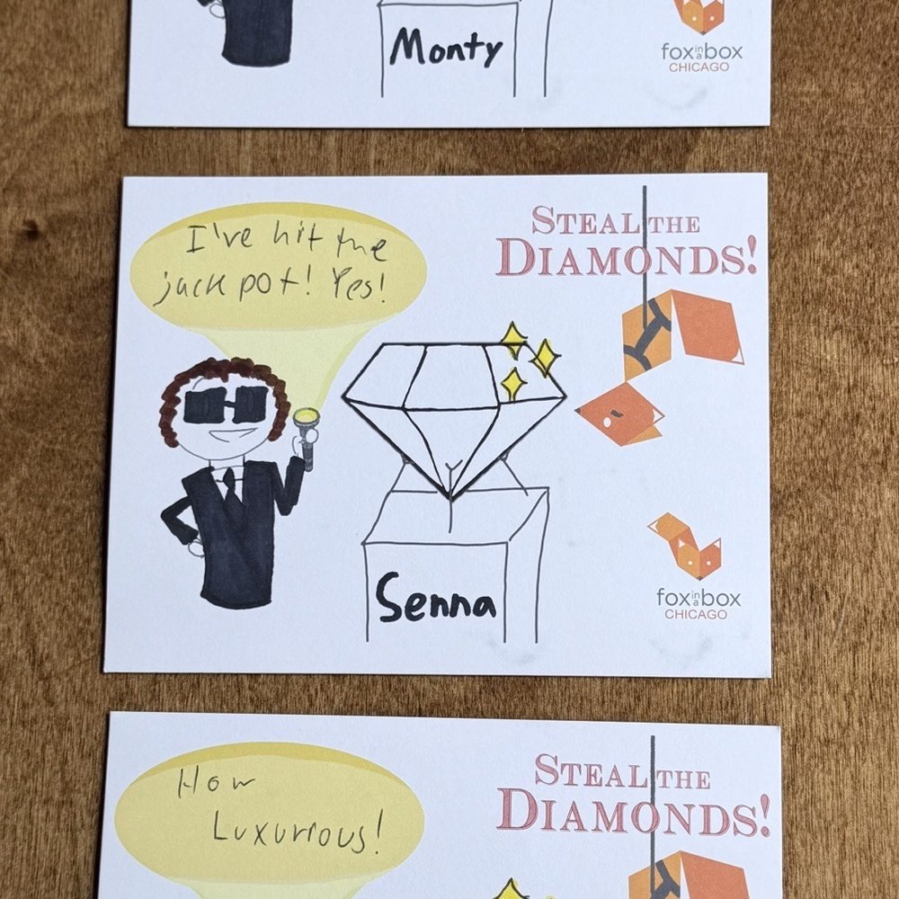 Fox in a Box - Personalized cards for our  achievement. - Escape Games Near Me - Chicago, Illinois