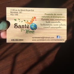 Santé la Terre - Business card.