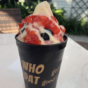 Get Stuffed By Sno-la - chantilly cake snowball with condensed milk - Desserts Near Me - New Orleans, Louisiana Get Stuffed By Sno-la - chantilly cake snowball with condensed milk - Desserts Near Me - New Orleans, Louisiana