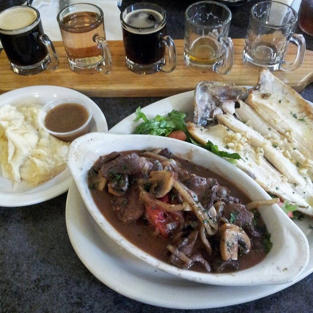 Anthracite Cafe - Surf and turf special...venison in hunters gravy, and rainbow trout. - Diners Near Me - Wilkes Barre, Pennsylvania Anthracite Cafe - Surf and turf special...venison in hunters gravy, and rainbow trout. - Diners Near Me - Wilkes Barre, Pennsylvania