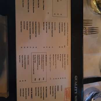 Quality Meats - Menu - Steakhouses Near Me - New York, New York Quality Meats - Menu - Steakhouses Near Me - New York, New York