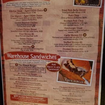 Warehouse Willy's - Seafood Near Me - Poteau, Oklahoma Warehouse Willy's - Seafood Near Me - Poteau, Oklahoma