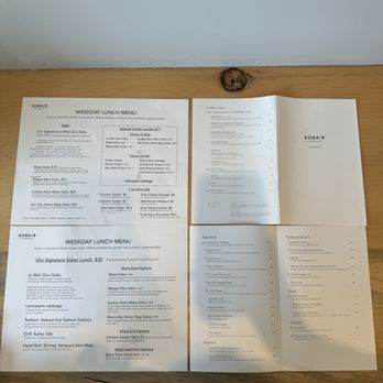 SOBAR - their extensive menu - Japanese Near Me - Los Angeles, California