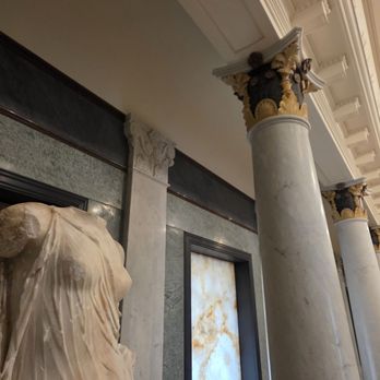 The Getty Villa - Basilica with statues of the Muses - Botanical Gardens Near Me - Pacific Palisades, California