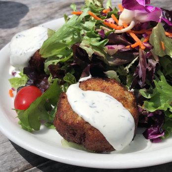 Farm Country Kitchen - Crab Cakes with a salad - American Near Me - Riverhead, New York