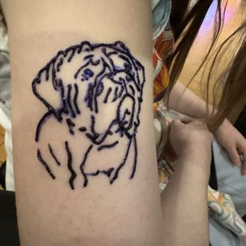Tattoo Corner - Dogue de Bordeaux temporary tattoo - Tattoo Near Me - Las Vegas, Nevada Tattoo Corner - Dogue de Bordeaux temporary tattoo - Tattoo Near Me - Las Vegas, Nevada