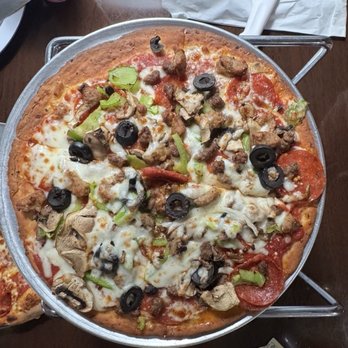 Janino's Pizza Daphne - 10" Manhattan pizza on cauliflower crust. - Pizza Near Me - Daphne, Alabama Janino's Pizza Daphne - 10" Manhattan pizza on cauliflower crust. - Pizza Near Me - Daphne, Alabama