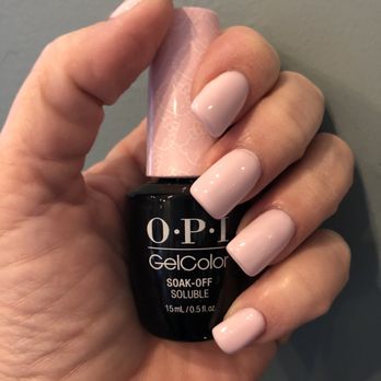 Hands Down - a Nail Salon - Acrylic overlay with "Lets be friends" OPI gel polish. - Nail Salons Near Me - Clinton, Connecticut Hands Down - a Nail Salon - Acrylic overlay with "Lets be friends" OPI gel polish. - Nail Salons Near Me - Clinton, Connecticut