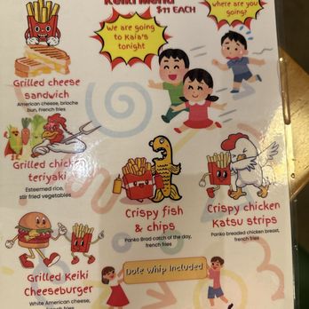 Kaia’s - Keiki menu - Hawaiian Near Me - Danville, California