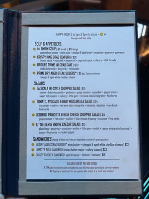 Menu photo 6 Prime 141 Enterprise, NV
