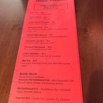 Venice Beach Bar & Kitchen - Drink menu - Dive Bars Near Me - Venice, California Venice Beach Bar & Kitchen - Drink menu - Dive Bars Near Me - Venice, California