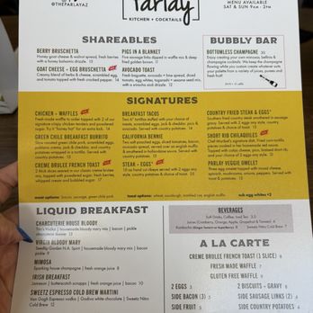 The Parlay Kitchen + Cocktails - Brunch Menu - Gastropubs Near Me - Chandler, Arizona