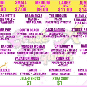 Grade A Daiquiris - New Menu - Drive-Thru Bars Near Me - Houston, Texas Grade A Daiquiris - New Menu - Drive-Thru Bars Near Me - Houston, Texas