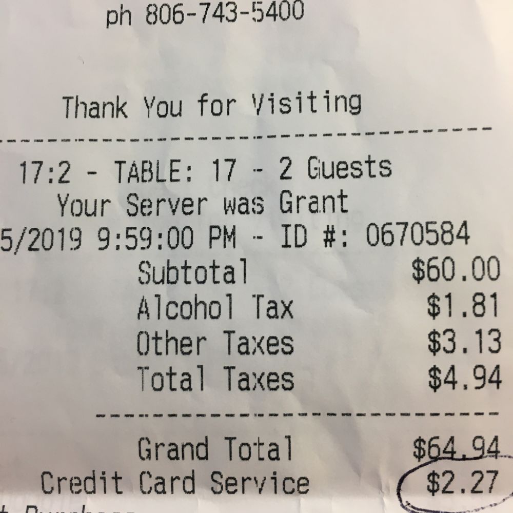 Cafe J - credit card fee?!! - New American Near Me - Lubbock, Texas Cafe J - credit card fee?!! - New American Near Me - Lubbock, Texas