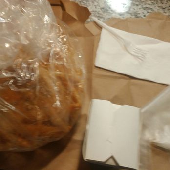 Mad Seafood Boiler - Everything that was in the bag. 1 container of white rice. Gloves. Napkin. Bare fork. #ComboA - Cajun/Creole Near Me - Madison, Wisconsin Mad Seafood Boiler - Everything that was in the bag. 1 container of white rice. Gloves. Napkin. Bare fork. #ComboA - Cajun/Creole Near Me - Madison, Wisconsin