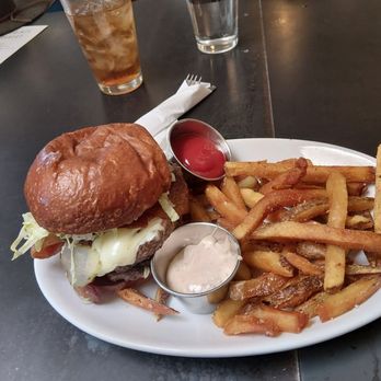 5 Points Market & Restaurant - Double burger, sauce on the side, very tasty fries. - New American Near Me - Tucson, Arizona 5 Points Market & Restaurant - Double burger, sauce on the side, very tasty fries. - New American Near Me - Tucson, Arizona