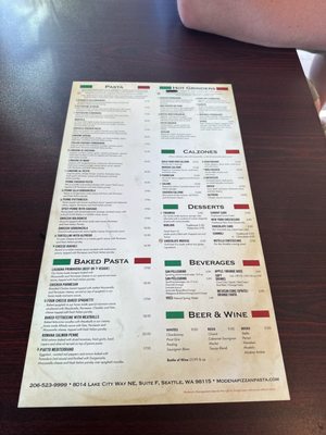 Menu photo 5 Modena Pizza & Pasta Seattle, WA Menu photo 5 Modena Pizza & Pasta Seattle, WA