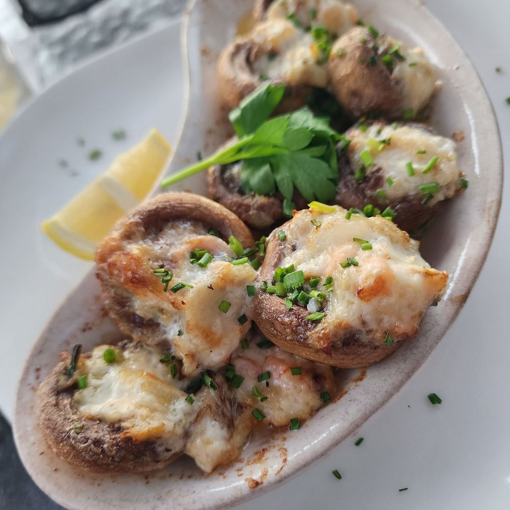 Anthony's At The Old Mill District - crab stuffed mushrooms - Seafood Near Me - Bend, Oregon Anthony's At The Old Mill District - crab stuffed mushrooms - Seafood Near Me - Bend, Oregon