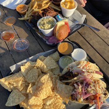 The Deck - Brisket and Pulled Pork Tacos - American Near Me - Muskegon, Michigan The Deck - Brisket and Pulled Pork Tacos - American Near Me - Muskegon, Michigan