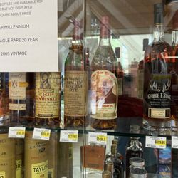 Photo of some of their top shelf liquor