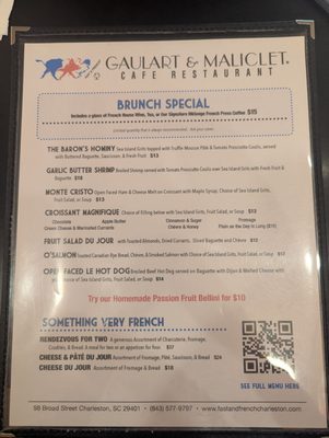Menu photo 6 Gaulart & Maliclet Charleston, SC Menu photo 6 Gaulart & Maliclet Charleston, SC