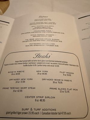 Menu photo 3 The Barn Steakhouse Highland Park, IL