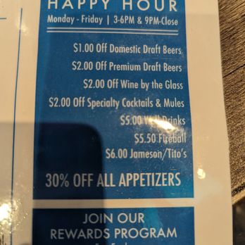 Roundin' 3rd - Happy hour ended @5 and then another later football happy hour started - American Near Me - Long Beach, California