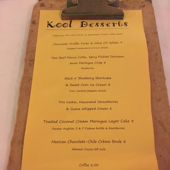 Kool Beanz Cafe - Dessert Menu - New American Near Me - Tallahassee, Florida Kool Beanz Cafe - Dessert Menu - New American Near Me - Tallahassee, Florida