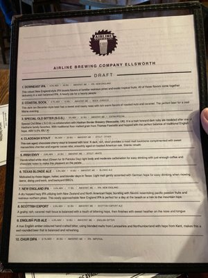 Menu photo 7 Airline Brewing Company Pub Ellsworth, ME