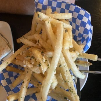 Tru Burger - Look at the fresh minced garlic on these perfectly cooked fries - Burgers Near Me - Anthem, Arizona Tru Burger - Look at the fresh minced garlic on these perfectly cooked fries - Burgers Near Me - Anthem, Arizona