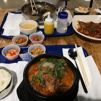 Narrow Street 512 - Naengmyeon (Cold Noodles) with Spicy Squid stir fry and Spicy Pork soup. - Korean Near Me - Austin, Texas Narrow Street 512 - Naengmyeon (Cold Noodles) with Spicy Squid stir fry and Spicy Pork soup. - Korean Near Me - Austin, Texas