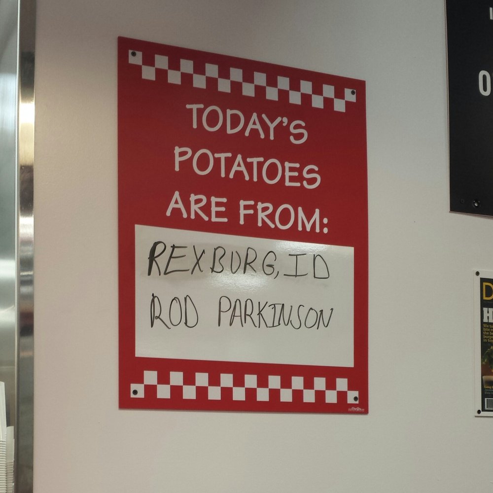 Five Guys - Betcha I can tell you where you got them potatoes - Burgers Near Me - Harvey, Louisiana