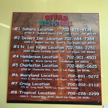 Rivas Mexican Grill - A number of locations - Mexican Near Me - North Las Vegas, Nevada Rivas Mexican Grill - A number of locations - Mexican Near Me - North Las Vegas, Nevada