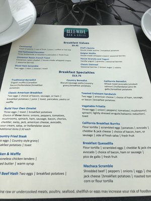Menu photo 5 Blue Wave Bar & Grill San Diego, CA Menu photo 5 Blue Wave Bar & Grill San Diego, CA