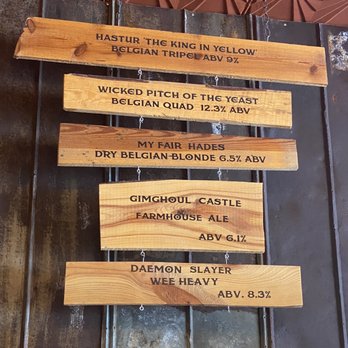 Hugger Mugger Brewing - a list of beers - Breweries Near Me - Sanford, North Carolina