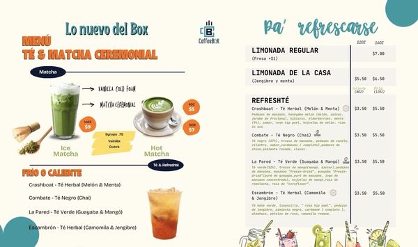 Menu photo 1 Coffee Box Caguas, PR