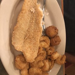 Catfish and shrimp was all you can eat tonight Catfish and shrimp was all you can eat tonight