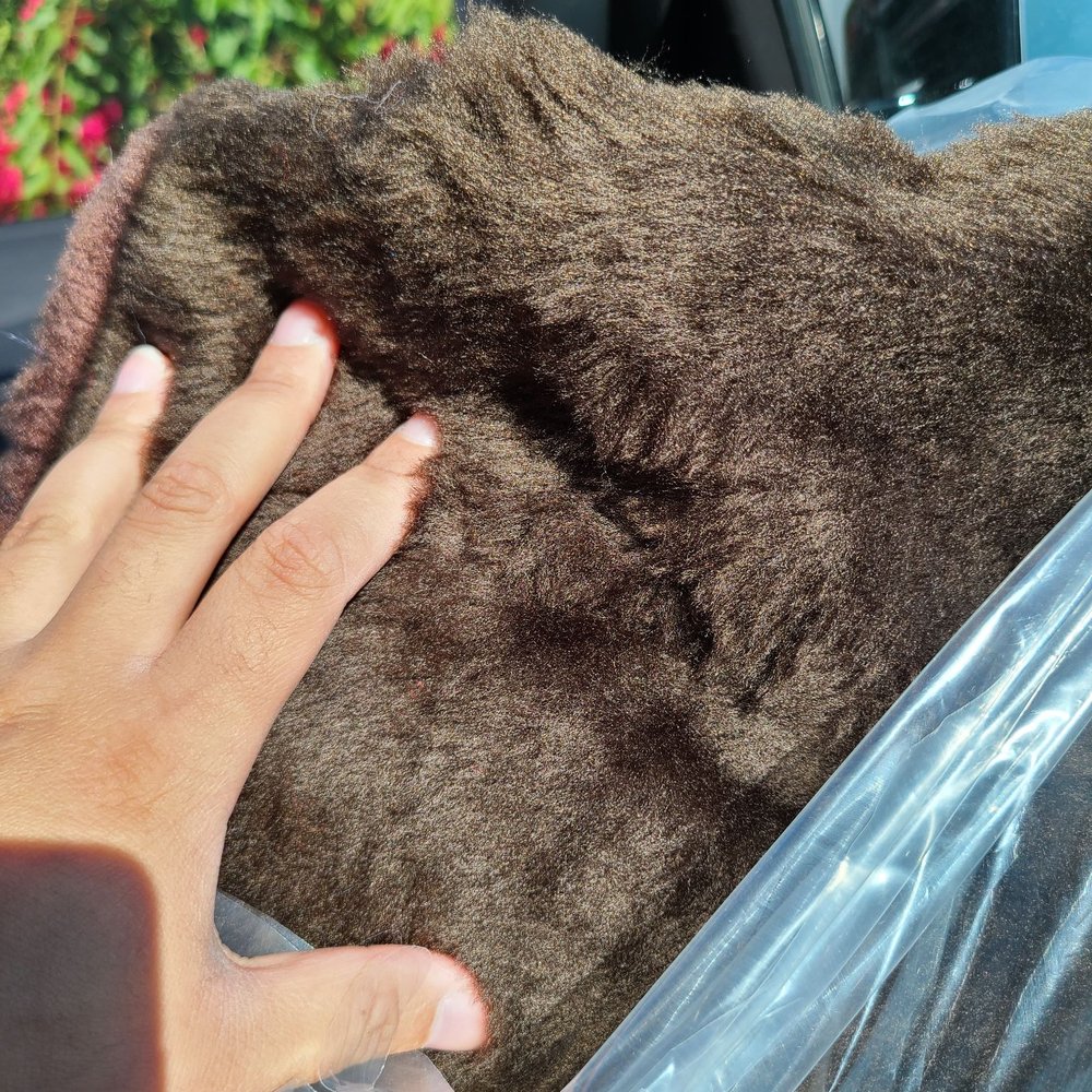 Discount Fabrics - Pic of brown faux fur taken inside car - Fabric Stores Near Me - Berkeley, California Discount Fabrics - Pic of brown faux fur taken inside car - Fabric Stores Near Me - Berkeley, California