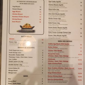 Dosa & Chaat Indian Cafe - Updated menu and prices (other side) - Indian Near Me - Gaithersburg, Maryland