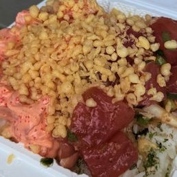Wasabi Ahi and Spicy Salmon Wasabi Ahi and Spicy Salmon