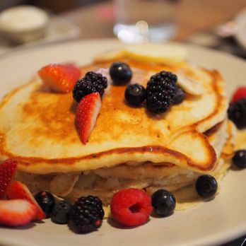 Upland - pancakes w/ mixed berries - New American Near Me - New York, New York