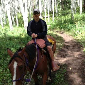 Vail Stables - Chong having a blast - Horseback Riding Near Me - Vail, Colorado Vail Stables - Chong having a blast - Horseback Riding Near Me - Vail, Colorado