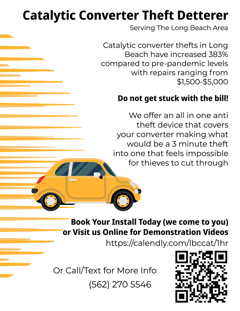 CATALYTIC CONVERTER THEFT DETERRER Request a Quote Long Beach