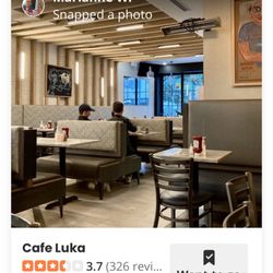 Cafe Luka - My photo is featured on the Yelp Search page. 09/07/25